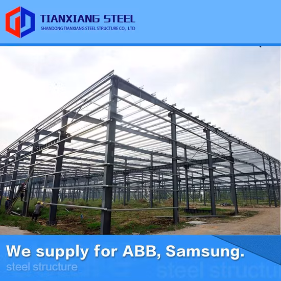 ASTM Prefab Industrial Metal Prefabricated Structural Steel Frame Structure Storage Construction Warehouse (exported 160000MT)