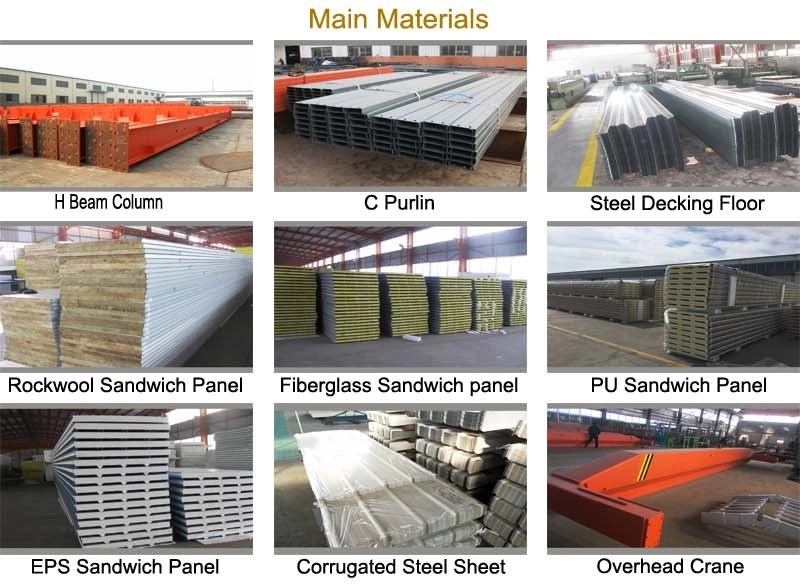 Prefabrication New Technology Design Modern Steel Structure Workshop