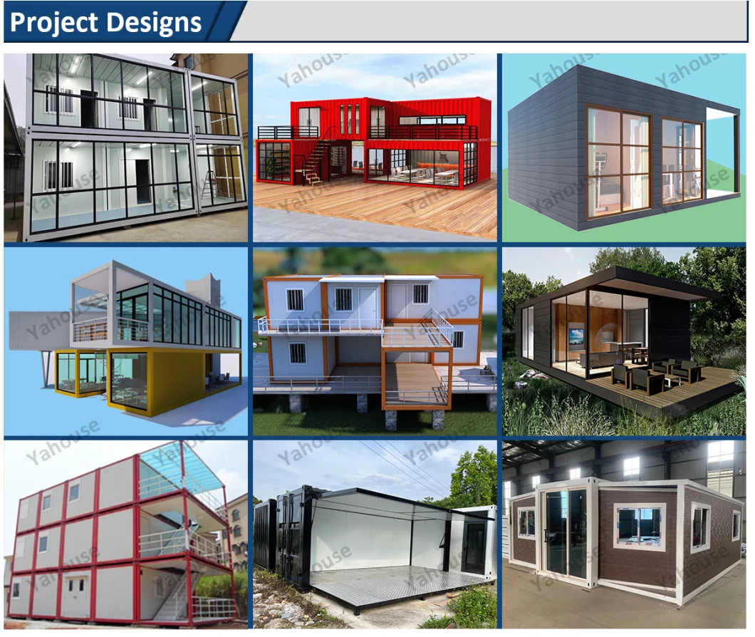 2022 China Container House Steel Structure Prefab House Modern Modular Tiny Container House Prefabricated Villa Wooden Design Home for Saudi Arabia