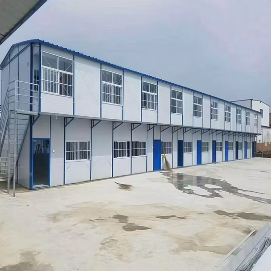 Casa pré-fabricada de estrutura de aço, campo de trabalho para canteiro de obras