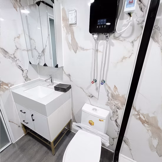 Escritórios temporários Casas pré-fabricadas portáteis Casa de contêineres Casa pré-fabricada Minúscula casa em expansão Casa móvel portátil Casa em contêiner expansível