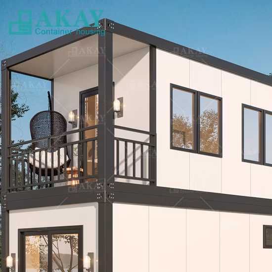 Casa Contêiner Contêiner Contêiner Modular de Luxo com 2 Quartos e Casa Pré-fabricada Contêiner