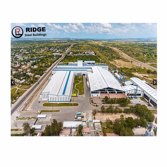 Design Moderno Grande Extensão Fácil Montagem Estrutura de Aço Pré-fabricada Oficina Industrial Pesada