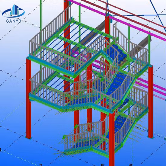 Fornecimento de estrutura de aço galvanizado pré-fabricado de aço edifício/oficina/cabides/armazém