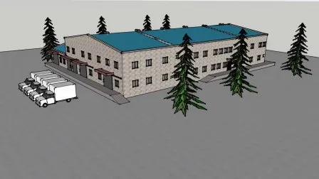 Casa pré-fabricada telhado de chapa de aço estrutura de aço material de construção