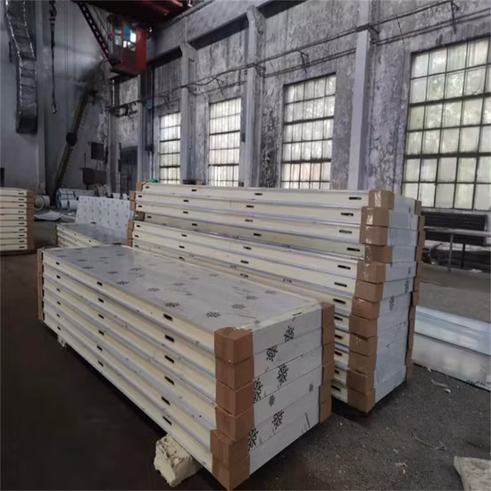 Painel sanduíche de poliuretano PU/PIR com isolamento térmico para câmara frigorífica em oficina