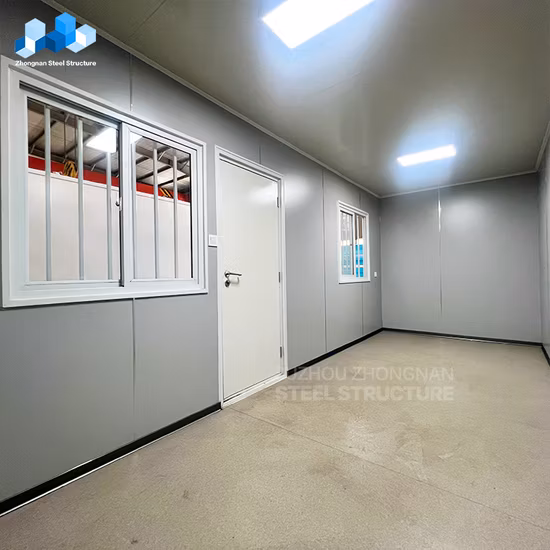 Casa de contêiner expansível de 20 pés e casa de contêiner plana