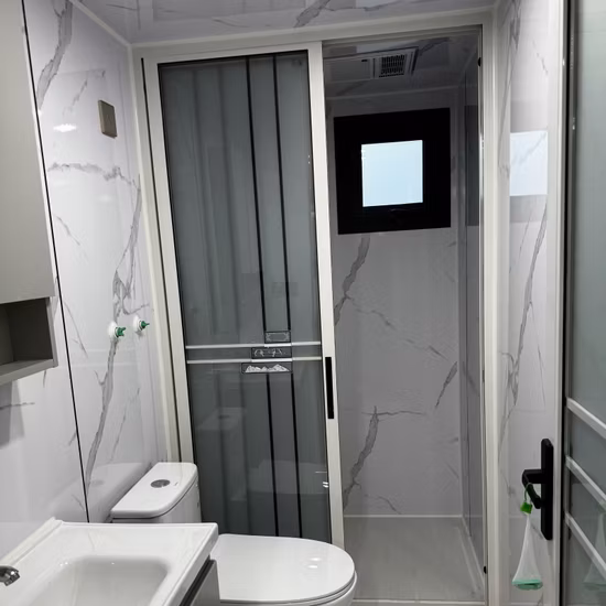 Casa de Trabalho Portátil Viver Dobrável Expansível Light Steel Casa Móvel Pré-fabricada Construção de Estrutura de Aço Casa Expansível Dobrável Casa de Alívio Casa Minúscula