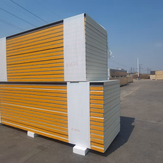 Isolamento acústico de baixo preço para telhado de parede PU/PIR/PUR/Puf/Poliuretano/EPS/lã de rocha/lã de vidro painel sanduíche para sala fria/sala limpa/armazém/oficina