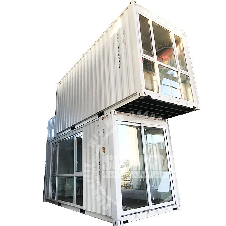 Contêiner de transporte de solda de design moderno pré-fabricado pacote plano casa para sala de estar/escritório/acomodação/loja/restaurante (SU-C158)