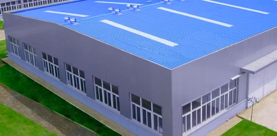 Chapa de aço ondulado à prova d'água estrutura de aço ao ar livre galpão de armazenamento galpão de aves de capoeira galinheiro