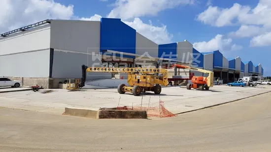 Estrutura de aço pré-fabricada Armação de portal Edifício de oficina Chapa de aço Armazém